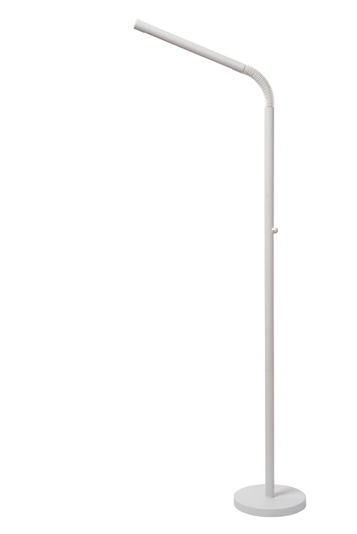 Lucide GILLY - Rechargeable Floor reading lamp - Battery pack - LED Dim. - 1x6W 2700K - White - turned off
